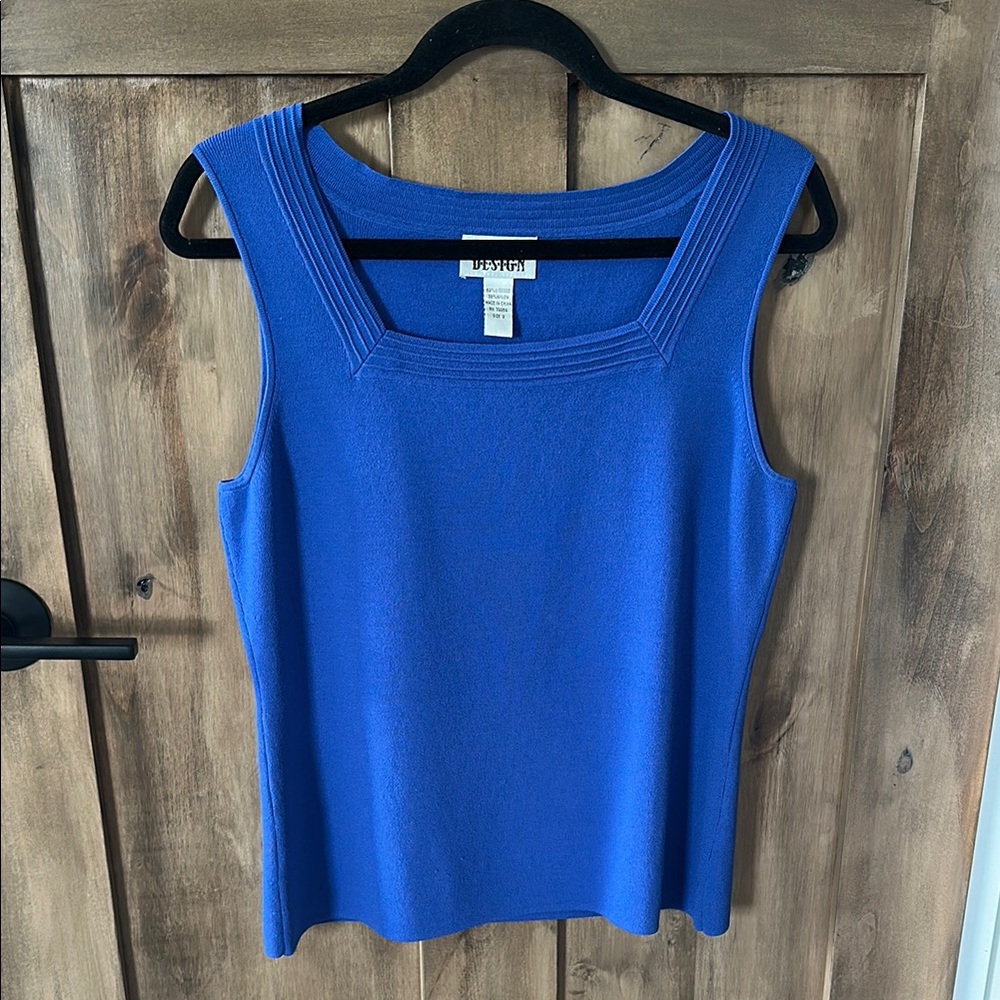 Chico’s Square Neck Cobalt blue tank